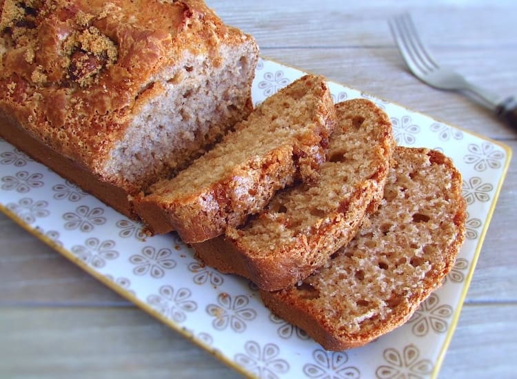 bolo de banana com canela