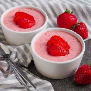 mousse de morango