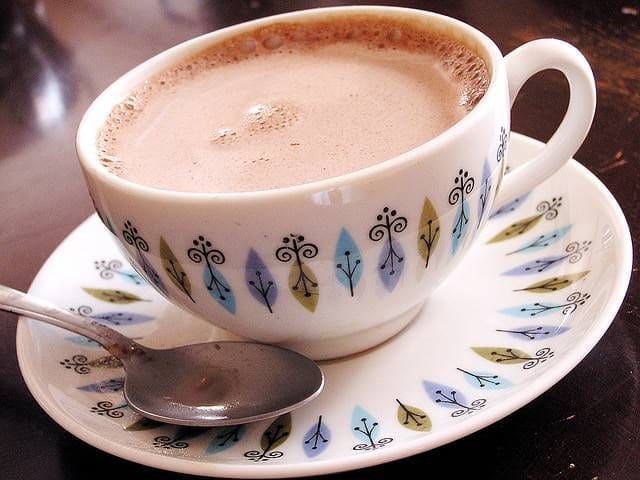 chocolate quente cremoso